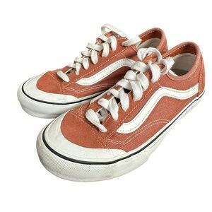Vans Orange and White Women's‎ Sneakers